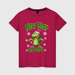 Женская футболка Год зеленого деревянного дракона 2024