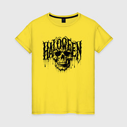 Женская футболка Череп Хэллоуина