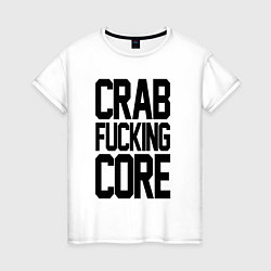 Женская футболка Crabcore