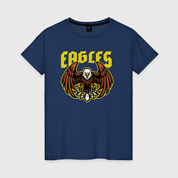 Футболка хлопковая женская Eagles, цвет: тёмно-синий
