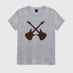 Женская футболка Guitars style