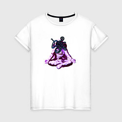 Женская футболка Космонавт-кальмар