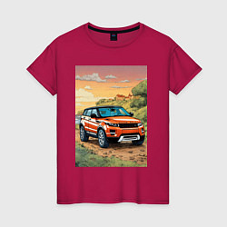 Женская футболка Land rover evoque