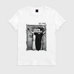 Футболка хлопковая женская Depeche Mode - Dave Gahan by Anton Corbijn, цвет: белый