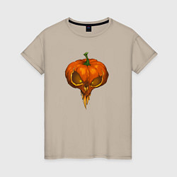 Женская футболка Halloween pumpkin