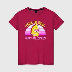 Женская футболка Trick or treat happy halloween