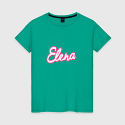 Женская футболка Елена в стиле Барби - обьемный шрифт
