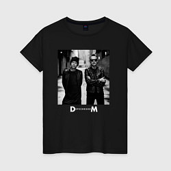 Женская футболка Depeche Mode - Dave Gahan and Martin Gore bw