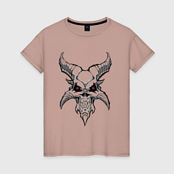 Женская футболка Череп демона