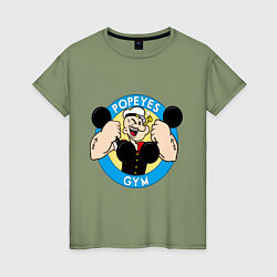 Женская футболка Popeye GYM