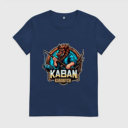 Женская футболка Кабан рыбачок
