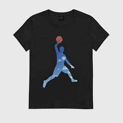 Футболка хлопковая женская Heaven dunk, цвет: черный