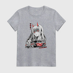 Женская футболка Nissan Silvia S15 Drift Zero Two