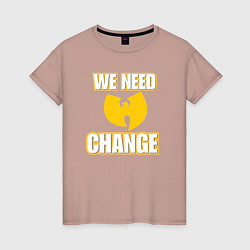 Женская футболка We need change