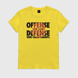 Женская футболка Защита выигрывает чемпионаты