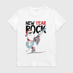 Женская футболка New year - rock