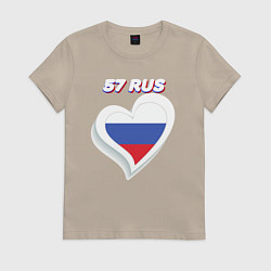 Женская футболка 57 регион Орловская область