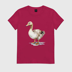 Женская футболка Серый гусь