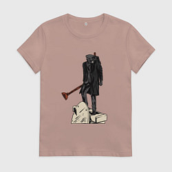 Женская футболка Камерамен победил скибиди туалет