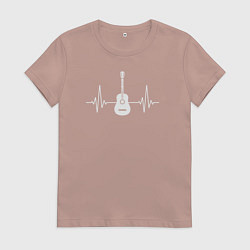 Женская футболка Пульс гитарки