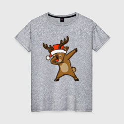 Женская футболка Dabbing deer
