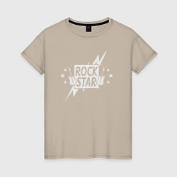 Женская футболка Guitar rock star