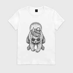 Женская футболка Белка стильная