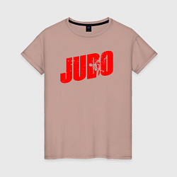 Женская футболка Judo red