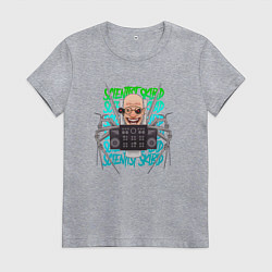 Женская футболка Скибиди Туалет учёный