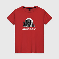 Женская футболка Город Москва