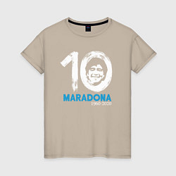 Женская футболка Maradona 10