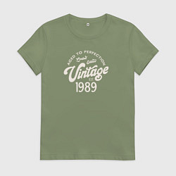 Женская футболка 1989 год - выдержанный до совершенства