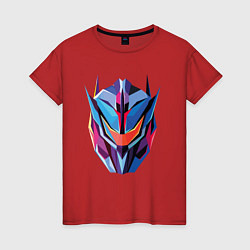 Футболка хлопковая женская Transformers art, цвет: красный