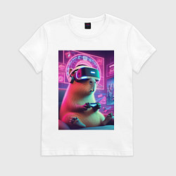 Женская футболка Каппи в виртуальном шлеме