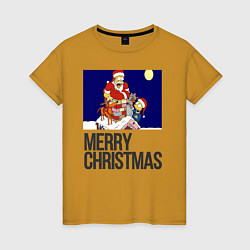 Женская футболка Merry Christmas Simpsons