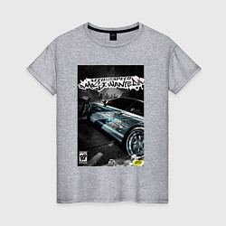 Футболка хлопковая женская Most wanted - BMW, цвет: меланж