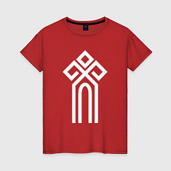 Женская футболка Символ славянский чур