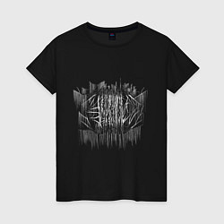 Женская футболка Slipknot in Black Metal Style