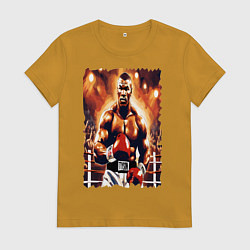 Женская футболка Майк Тайсон вышел на ринг