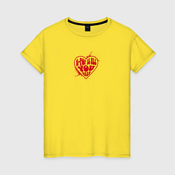 Женская футболка Love k-pop
