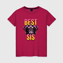 Женская футболка Best sis