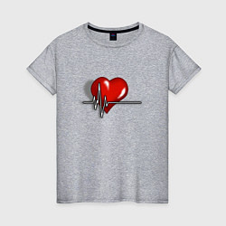 Женская футболка Влюблённое сердце
