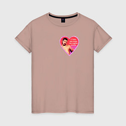 Женская футболка Сердце для любимых