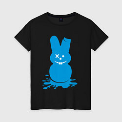 Футболка хлопковая женская Blue bunny, цвет: черный
