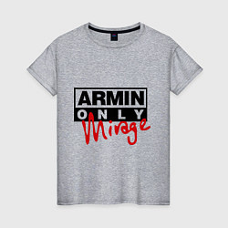 Футболка хлопковая женская Armin Only: Mirage, цвет: меланж