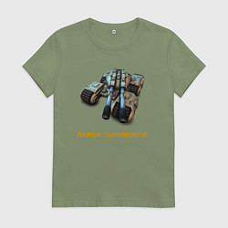 Женская футболка Танк Мамонт ГСБ