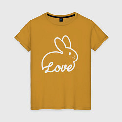 Женская футболка Love bunny