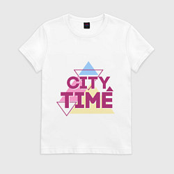 Женская футболка City time