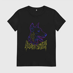 Женская футболка Ночной дозорный доберман