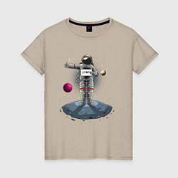 Женская футболка Космонавт - на марс